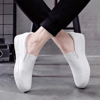 mens loafers leather sneakers men fashion summer sports shoes for male shoes black white leather sneaker men flats buty damskie