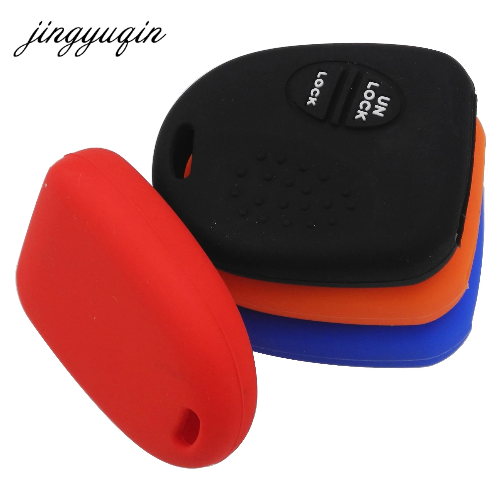 

jingyuqin 30pcs/lot Silicone Car Key Cover FOB Case For Holden Commodore Wh Wk Wl Vs Vt Vx Vy Vz For Chevrolet Remote Key Case