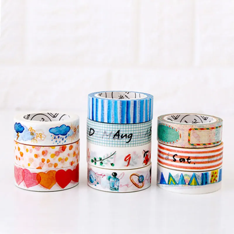 1 шт. функциональная серия 1,5 см X 8 м Kawaii васи лента Детские DIY Дневник decora маскирующая лента для скрапбукинга инструмент