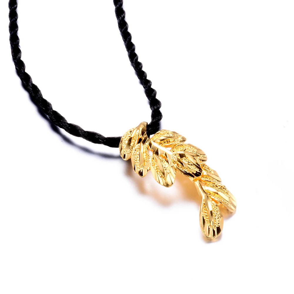 WANDO Дубай Эфиопия Африка Индия золото Бог удачи подвеска ожерелье полиэфирная