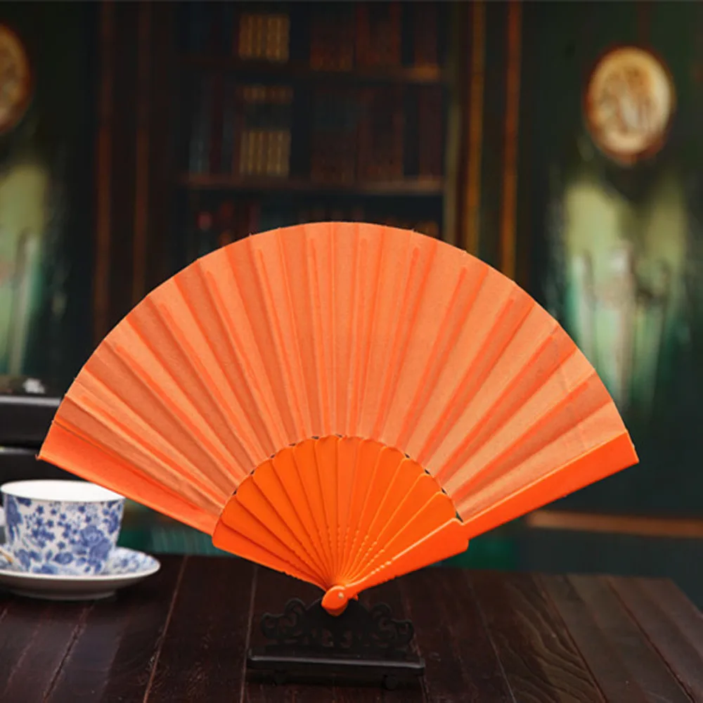 Раскладушка для танцев свадьбы вечеринки кружева шелк складной Одноцветный C523