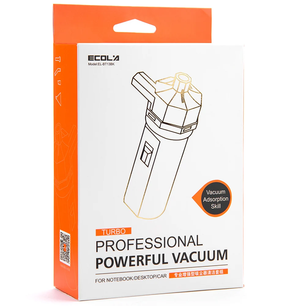 ECOLA EL BT13BK портативный Professional мощный Пылесосы для автомобиля пыли чистящие наборы