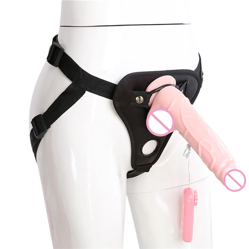 Страпон в виде пениса Вибратор на присоске страпон ремешок для дилдо член брюки