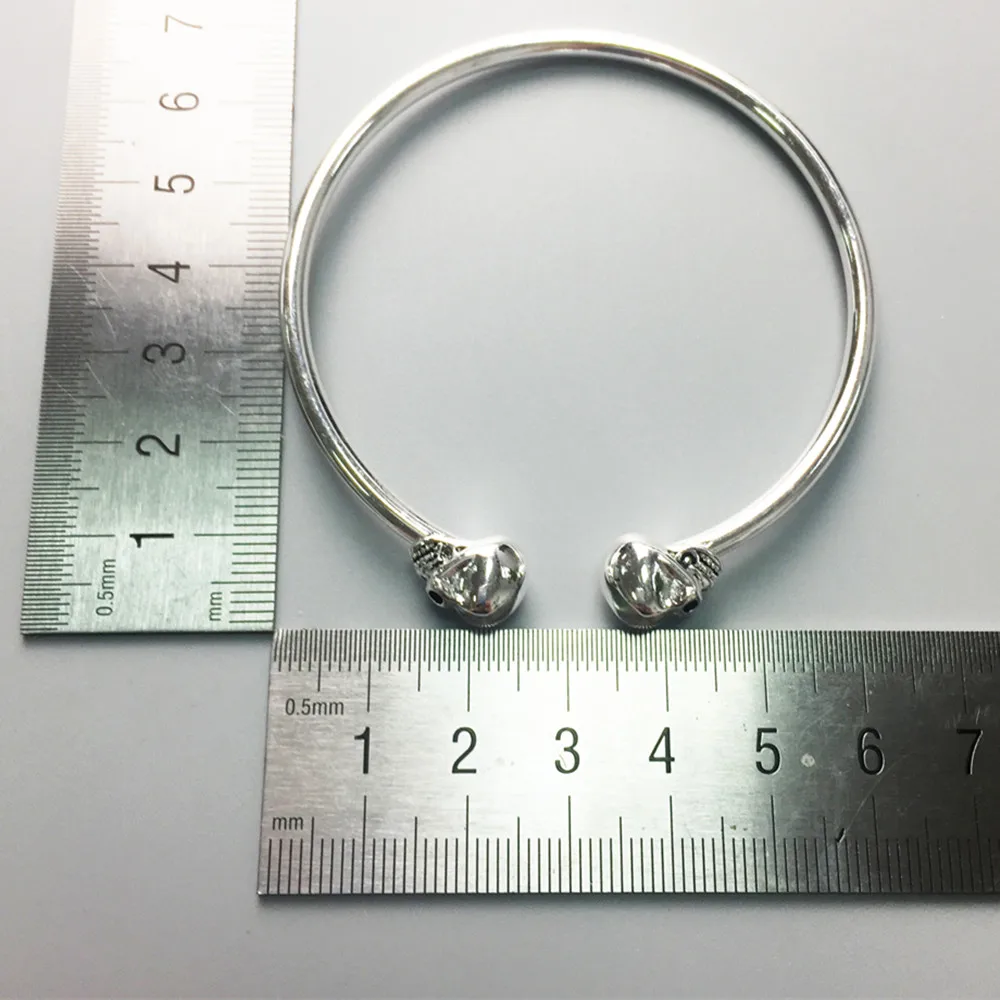 Серебряные браслеты и с черепами бусинами в стиле панк Томаса 2018 ювелирные