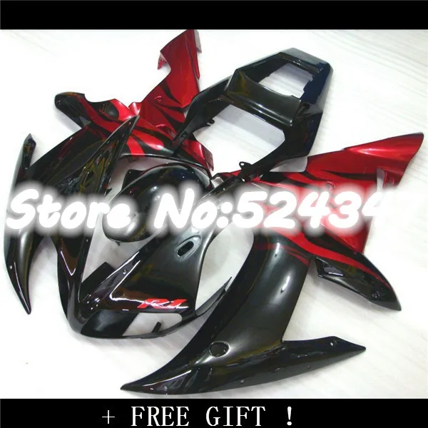 B Обтекатели для YZF R1 03 02 YZF-R1 02-03 красный черный YZFR1 2003 2002 YZF1000 комплекты боди |