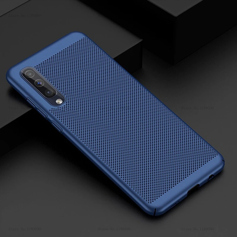 Ультратонкий чехол для samsung Galaxy A50 A70 A30 A40, чехол из жесткого поликарбоната для samsung Galaxy A20 A10 M10 M20 M30, чехол s, полый чехол - Цвет: Blue
