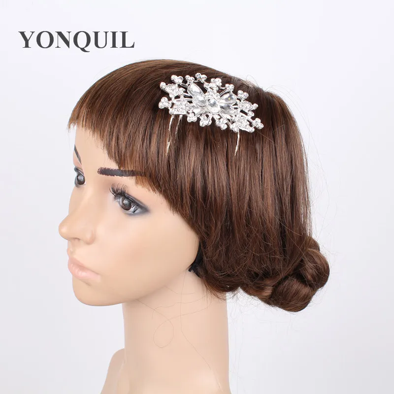 

Элегантные свадебные аксессуары для волос с украшением в виде кристаллов расчески для волос Тип новый дизайн аксессуары в виде лебедей Стр...