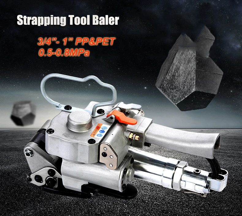 

3/4-1 inch Pneumatic PP/ PET Strapping Tool Strap Baler 19-25mm Manual Packing Banding Machine Tensioner Hand-held