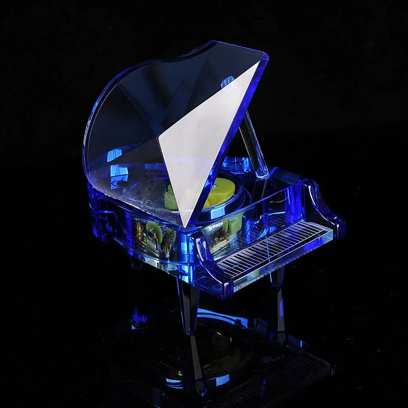 Хрустальная музыкальная шкатулка для пианино практичная романтическая