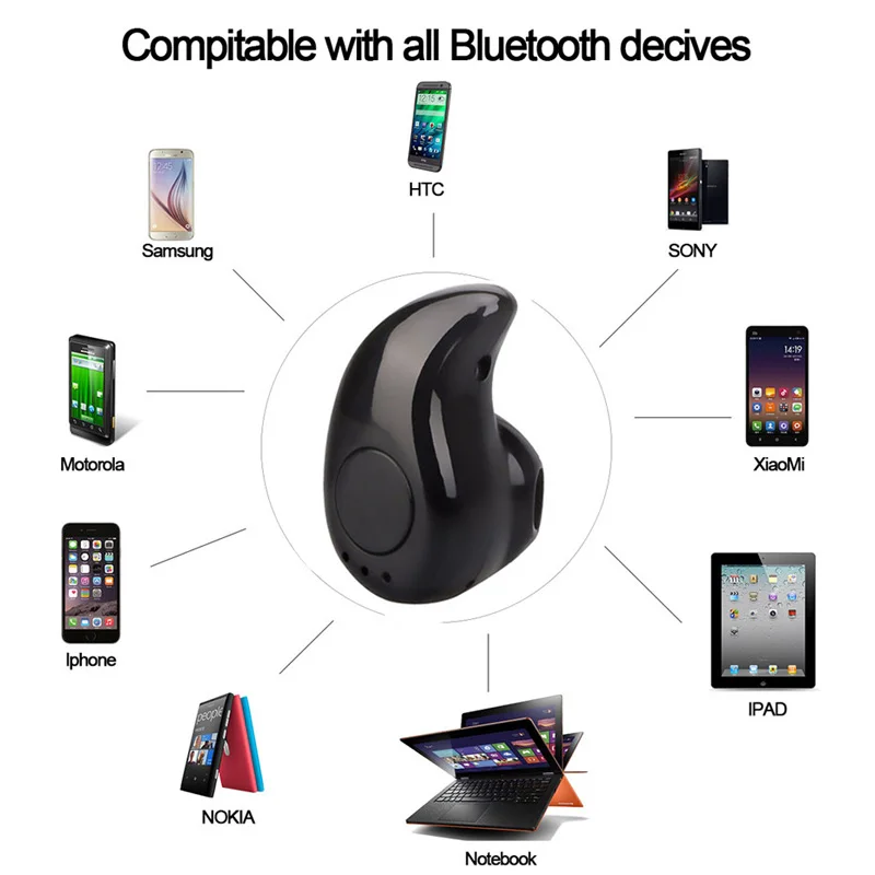 Настоящие Мини Bluetooth наушники S530 беспроводные портативные вкладыши невидимые