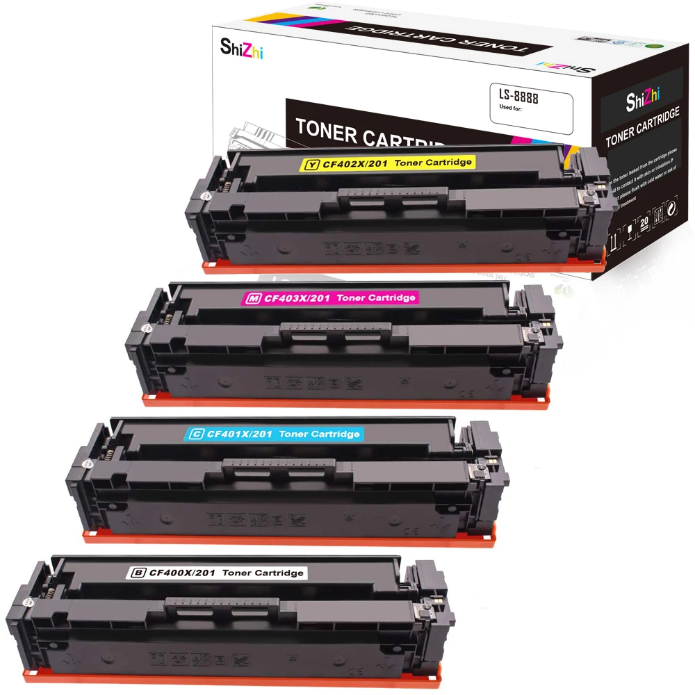 SHIZHI совместимый тонер картридж для HP 201X 201A CF400A CF400X MFP M277dw M252dw M277n M277c6 M277