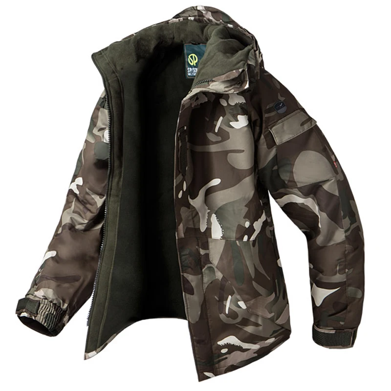 

Newest Edition "Southplay" Winter Season Waterproof 10,000mm Ski- Snowboard Galaxy White Military Jacket