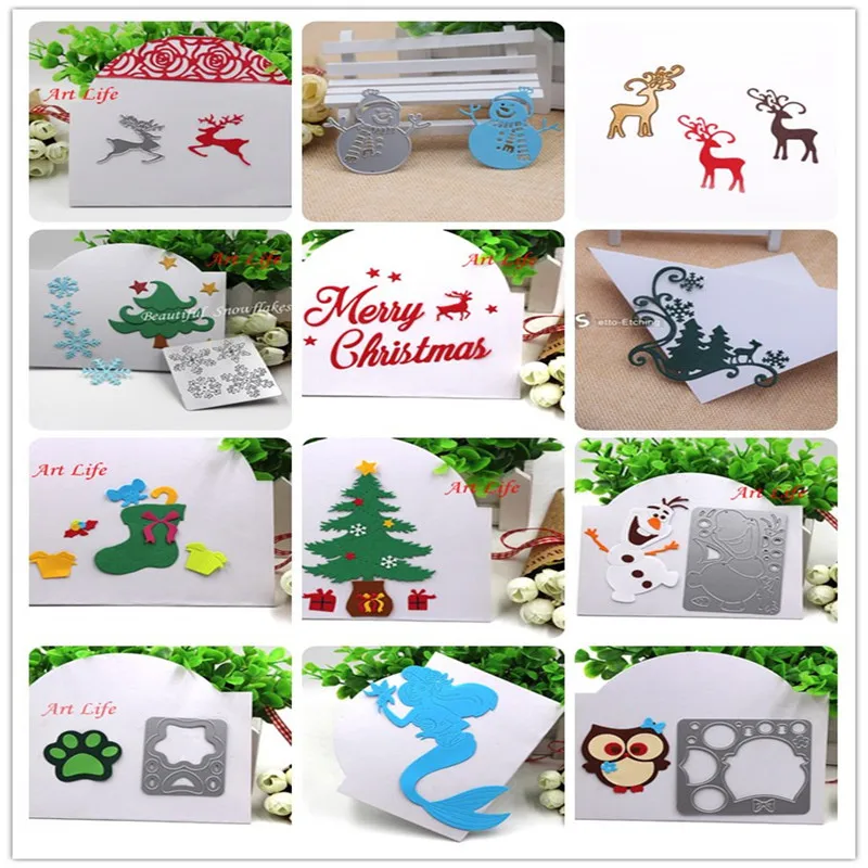 

New Christmas Stocking Metal Cutting Dies Stencils Template for Scrapbooking Card Album Embossing Decor DIY Metal Crafts Gift