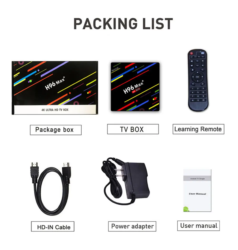 H96 MAX Plus Android 8,1 4G 32G 64G набор топ cajas 4 K Ultra HD H.265 inteligente caja de tv USB 3,0 двойной Wifi 2,4/5,0G reproduct