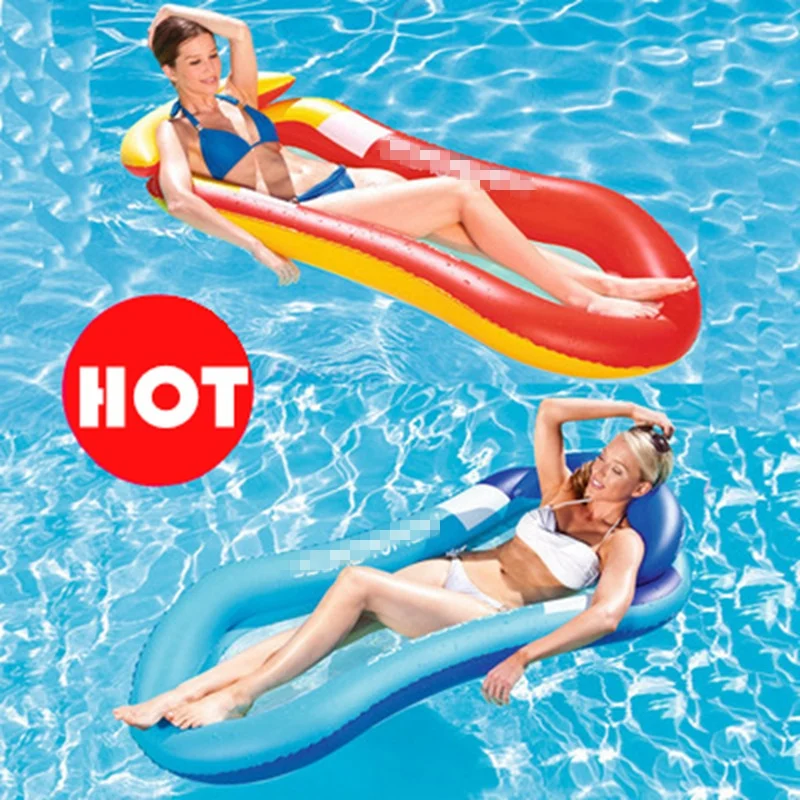 

Unisex PVC Water Hammock Float Inflatable Swimming Pool Accessories Deck Bed Air Mattress Water toys Play luchtmatras zwembad