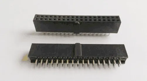 

1000pcs 0.100" 2.54mm 2x19P 38 Pin Female Header Dual Row Pin Header Through Hole First 2 Pin Last 2 Pin Empty 2x17