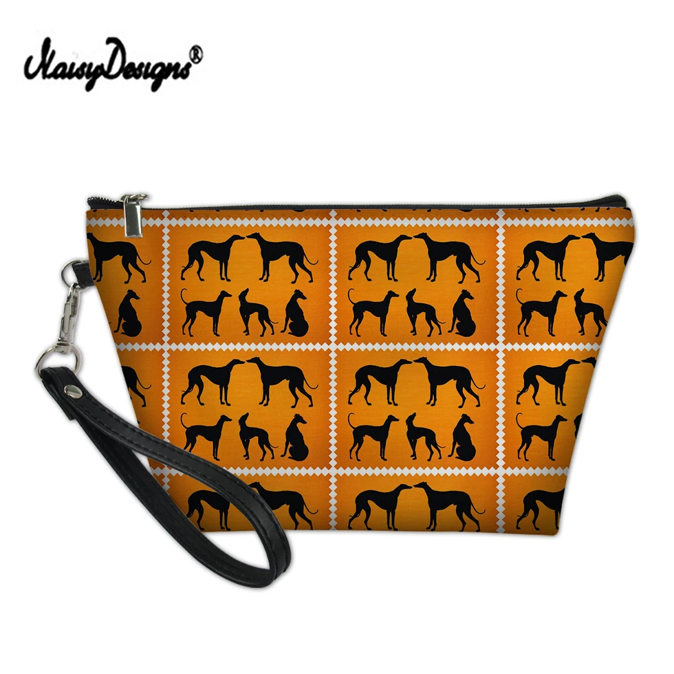 Женская косметичка Dot Greyhound Dog, дорожная косметичка, модная женская косметичка, косметичка, несессер, косметичка, органайзер, чехол, клатч