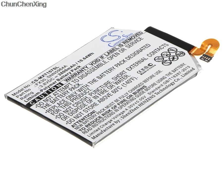 Аккумулятор Cameron Sino 2800mAh FX30 для Motorola Moto X Pure Edition Style + 2 XT1570 XT1572 XT1575|Аккумуляторы