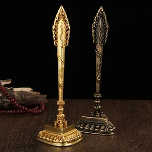 Медь, меч мудрости манджусри, тибетский буддийский непальский Ваджра, приносящий в жертву оружие, инструмент для украшения, фигурки, ремесла