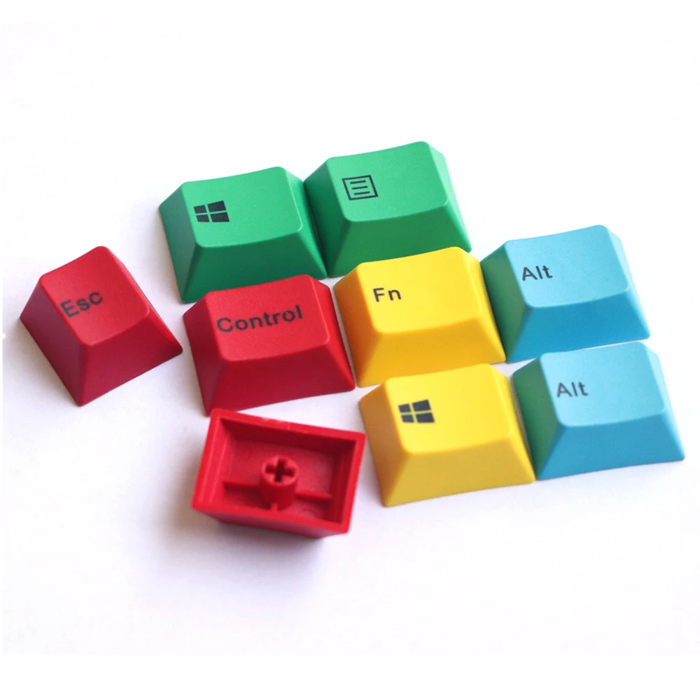 В наличии cmyk pbt keycap Вишневый профиль 9 ключ краситель подложки Keycaps Fit cherry MX Switches |