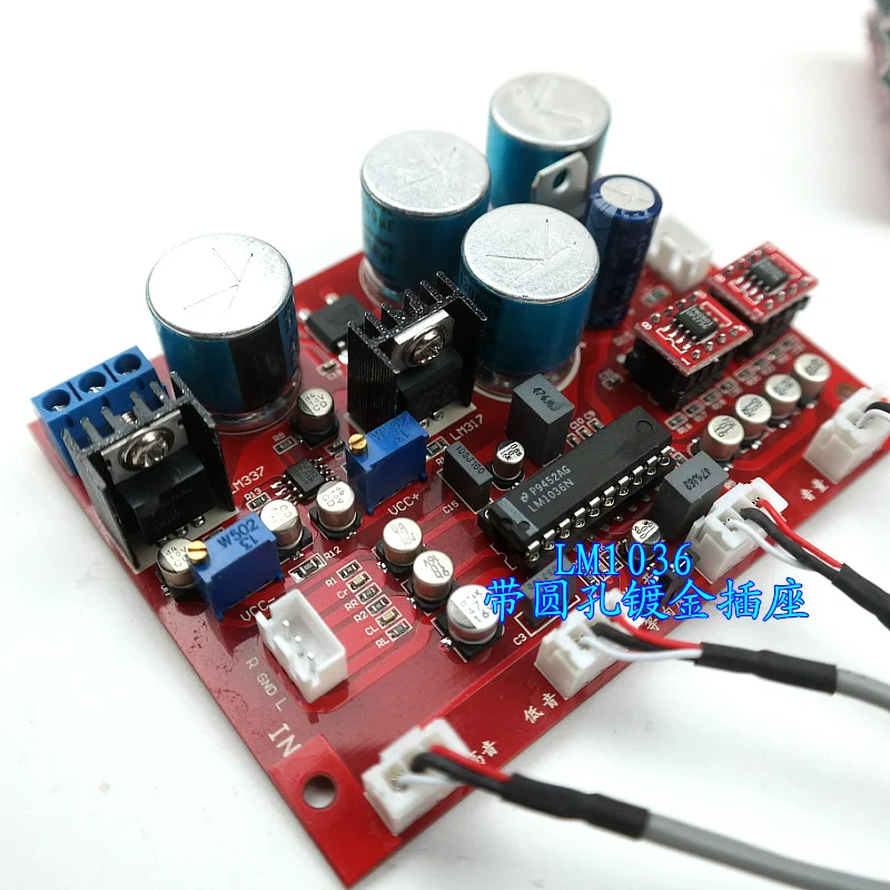 Ссылка музыка факс Схема Дизайн LM1036 Tone доска OP275 dual op amp + LF353 lm317 lm337 сервопривод