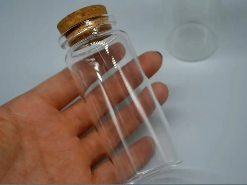 Стеклянные бутылки с деревянной пробкой 24 шт./лот 65 мл 37*90*27 мм для украшения