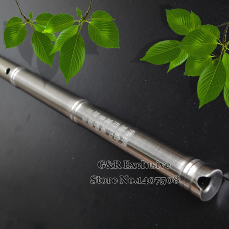 Китайская флейта из нержавеющей стали Xiao традиционный профессиональный