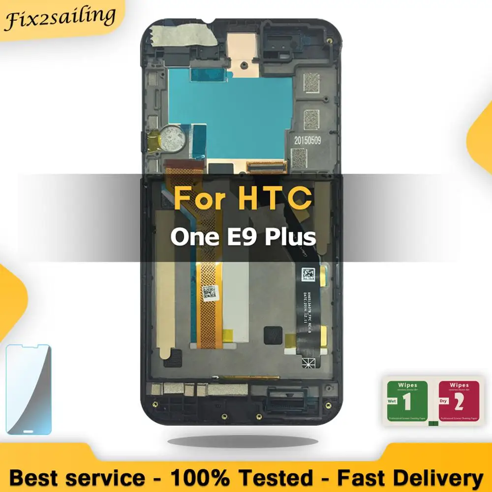 Высококачественный ЖК дисплей 5 дюйма для HTC One E9 Plus сенсорный экран дигитайзер