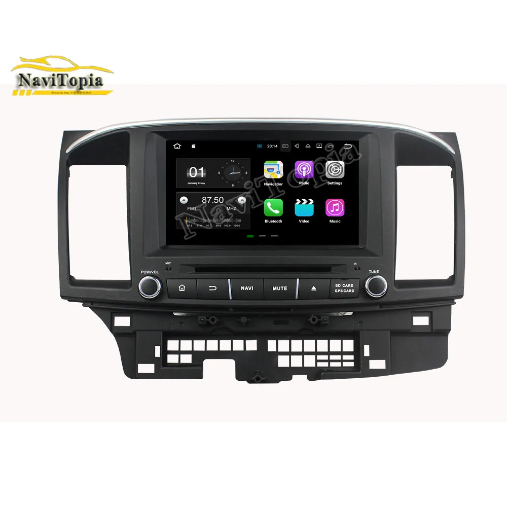 NAVITOPIA 8 дюймов Android 1 автомобильный DVD мультимедийный плеер для MITSUBISHI LANCER 2006-2012