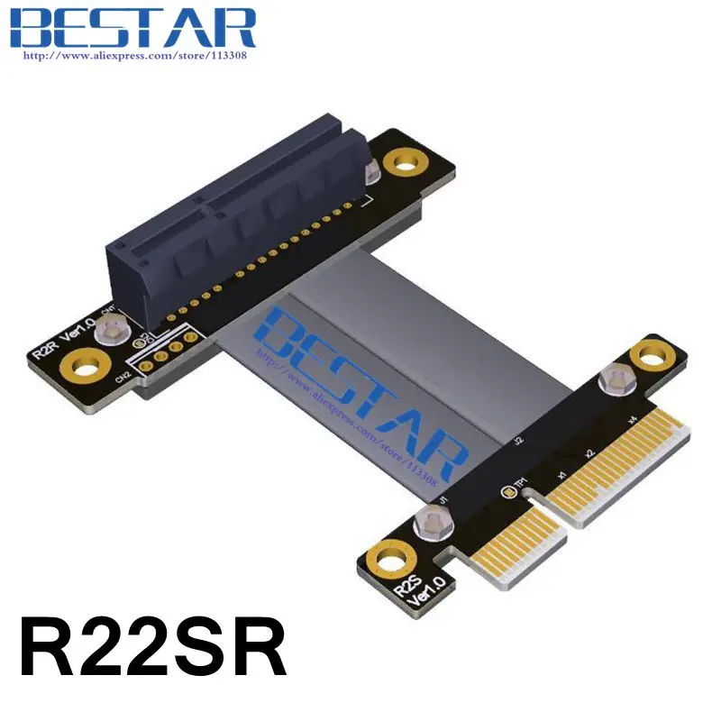 Riser PCI E 3 0 pcie 4x x4 pcie3.0 Gen3.0 штекер гнездо правый и левый Экспресс Райзер карта
