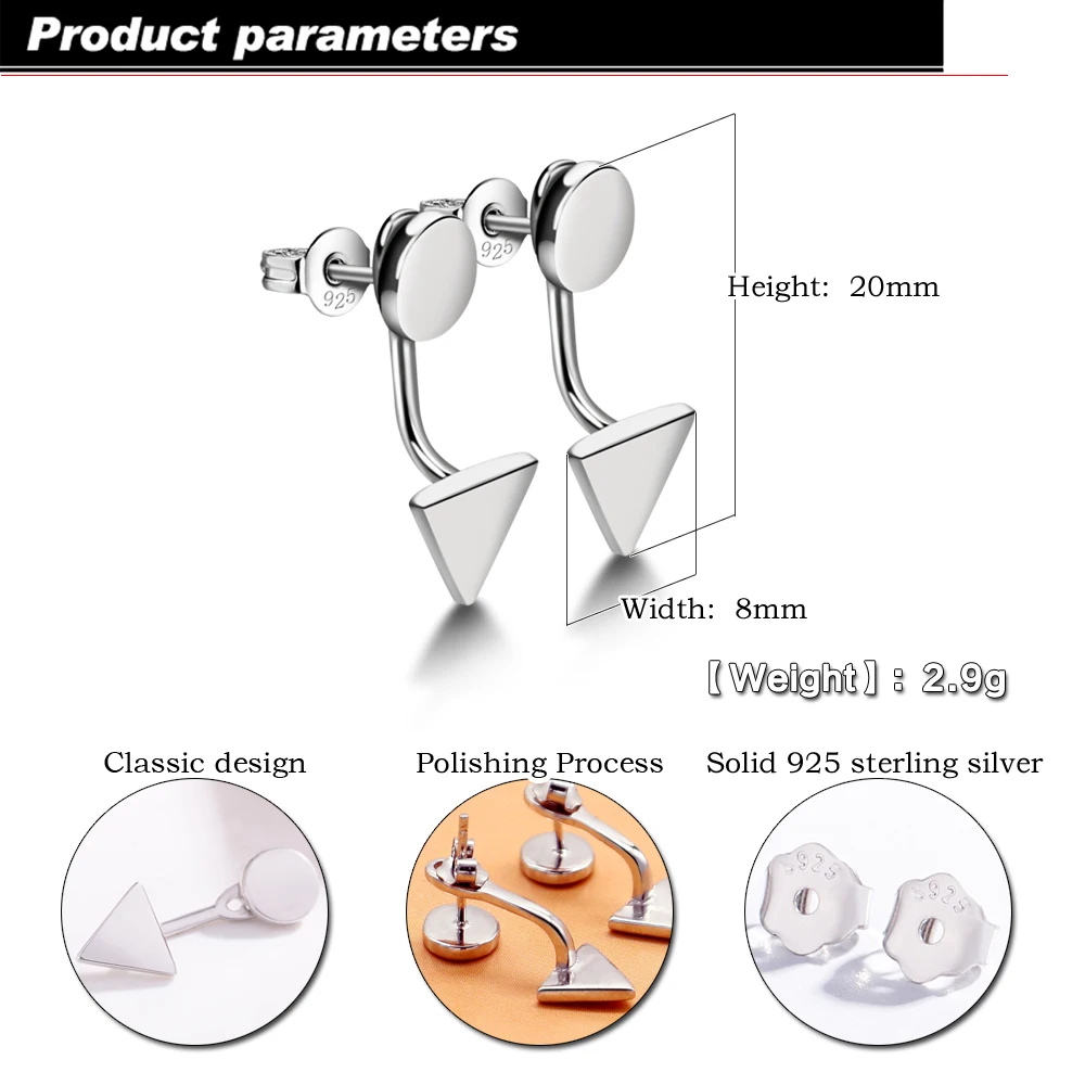 Женские серьги-подвески из серебра 925 пробы круглые серьги неправильной формы