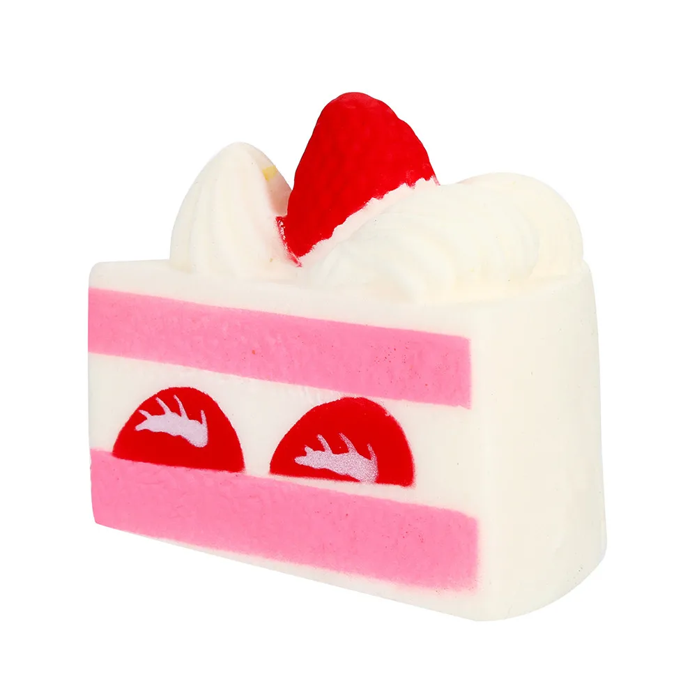 Сжимаемая мягкая декомпрессионная клубника торт Ароматические сжимаемые