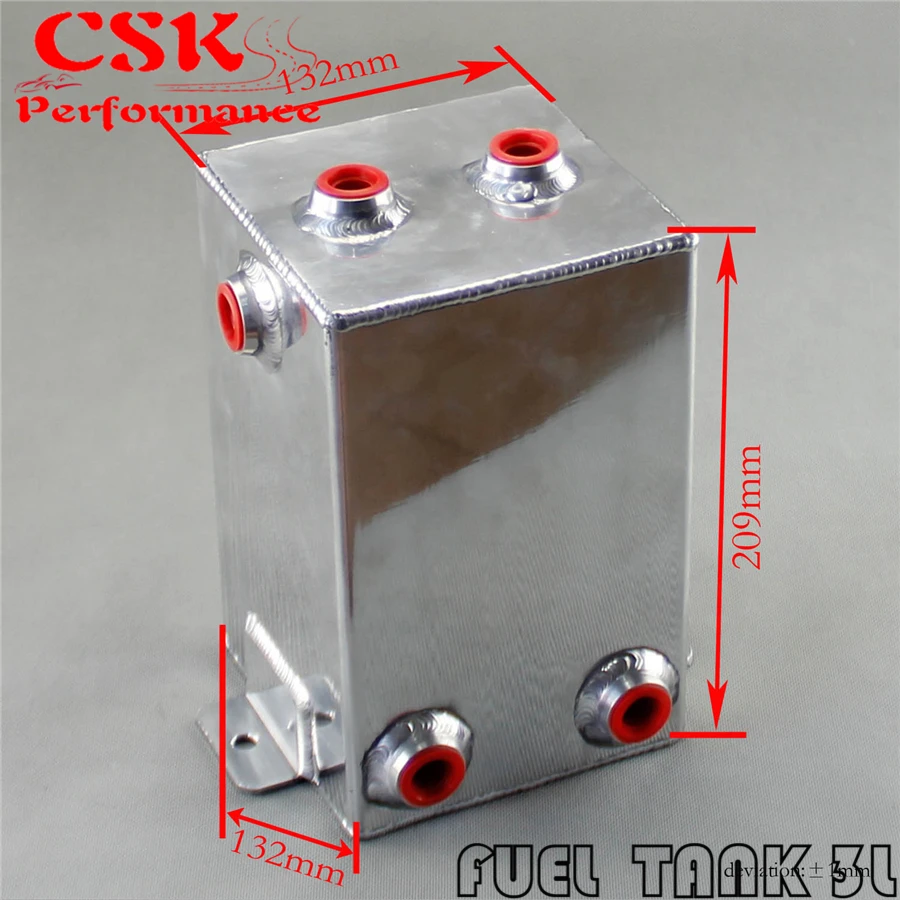 Универсальный алюминиевый 3 литровый вихревой горшок л топливный полированный