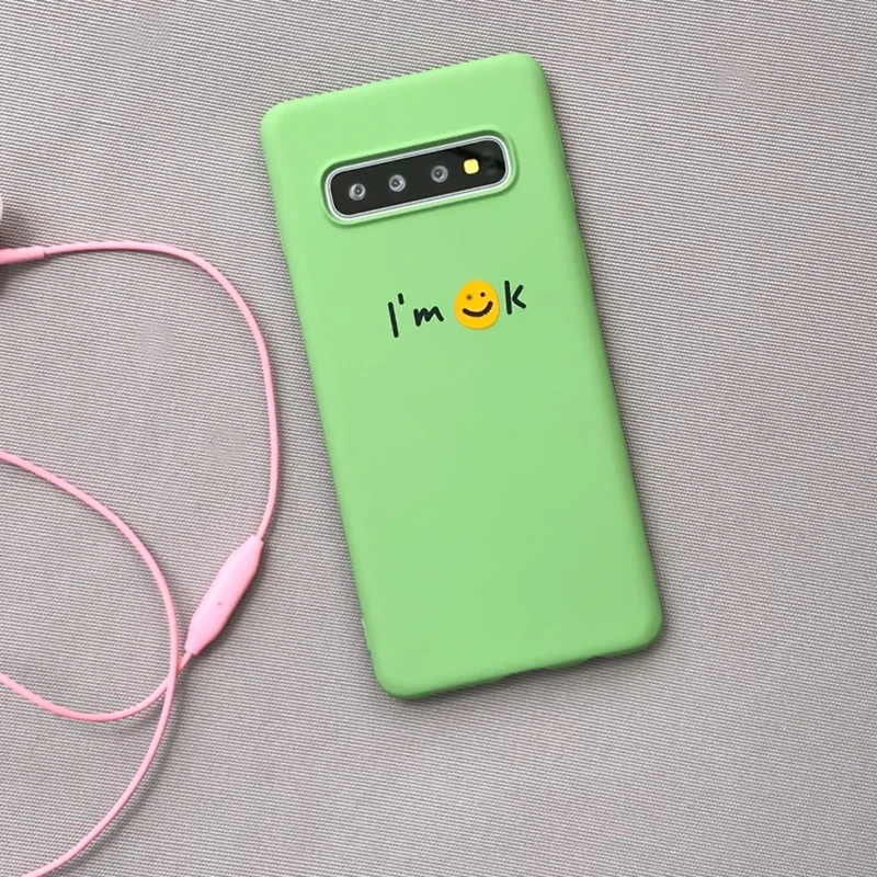 Чехол YHBBCASES Cartoon Soft TPU для Samsung S8 S9 S10 Plus с принтом милой смеющейся мордочки, подходит для Note 8 9.