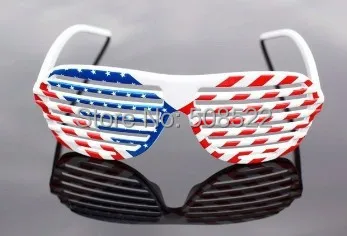 

1000pcs Support custom USA/England flag shutter glasses,dance party glasses, Shutter Glasses for Rave Party Bars