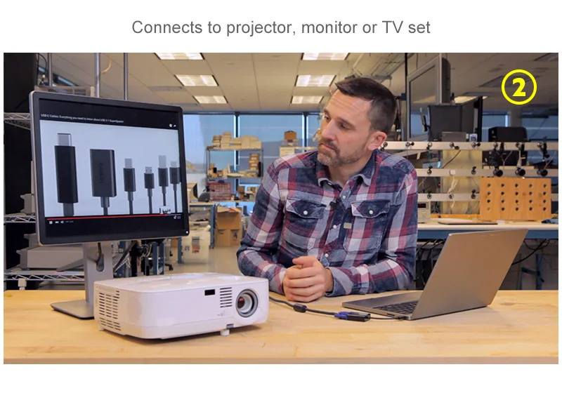 Belkin Премиум USB C VGA Кабель адаптер 1080 P для проекторов ноутбуков с Тип порт MacBook pro