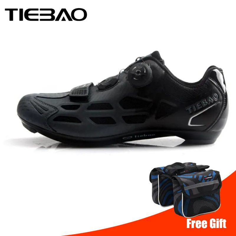 add bag TIEBAO, обувь для шоссейного велоспорта, мужские кроссовки, набор педалей, профессиональная команда, велосипедная резиновая дышащая разблокированная велосипедная обувь, sapatilha ciclismo - Цвет: add bag
