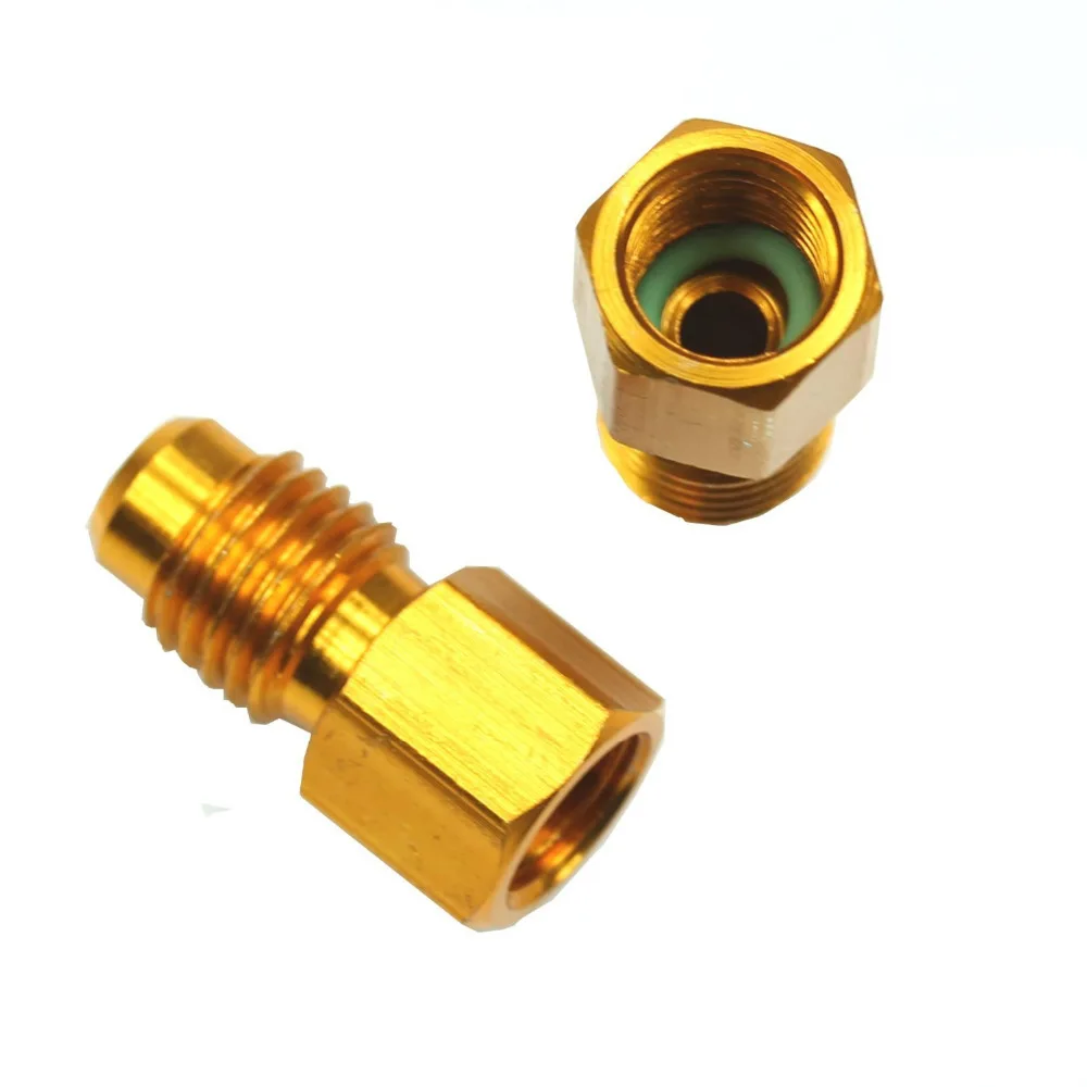 Новый R12 к R134A адаптер бак хладагента/вакуумный насос 1/4 &quotВспышка женский x 1/2&quot