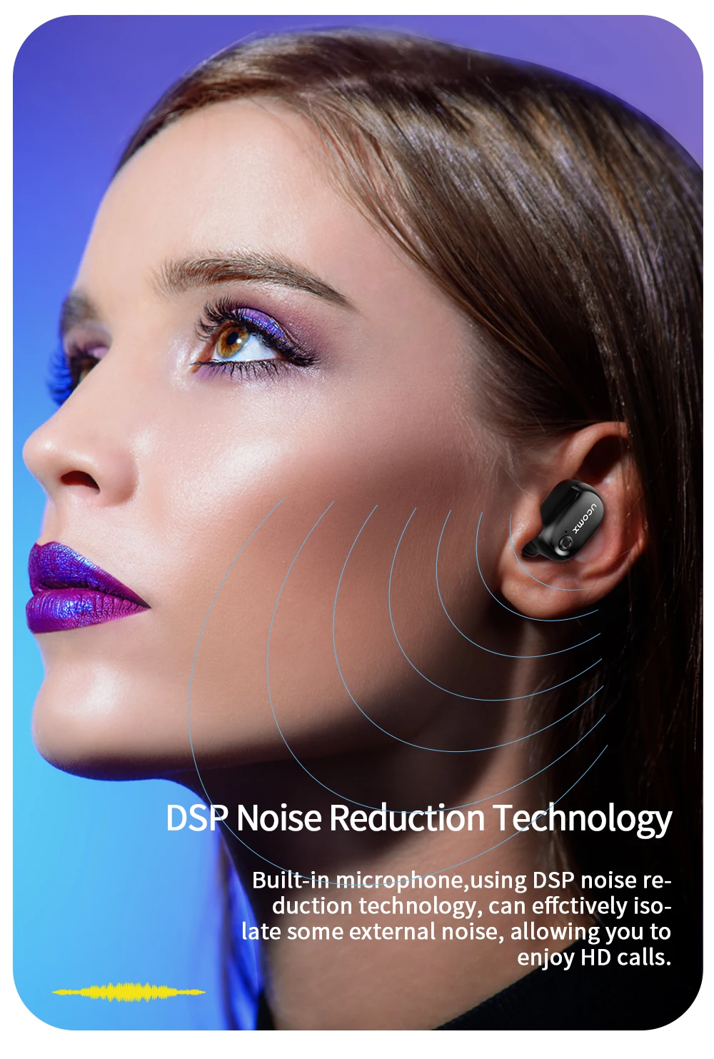 UCOMX U6H/U6H Pro Bluetooth наушники беспроводные наушники с микрофоном истинные беспроводные стерео вкладыши монитор наушник для iPhone huawei Mi