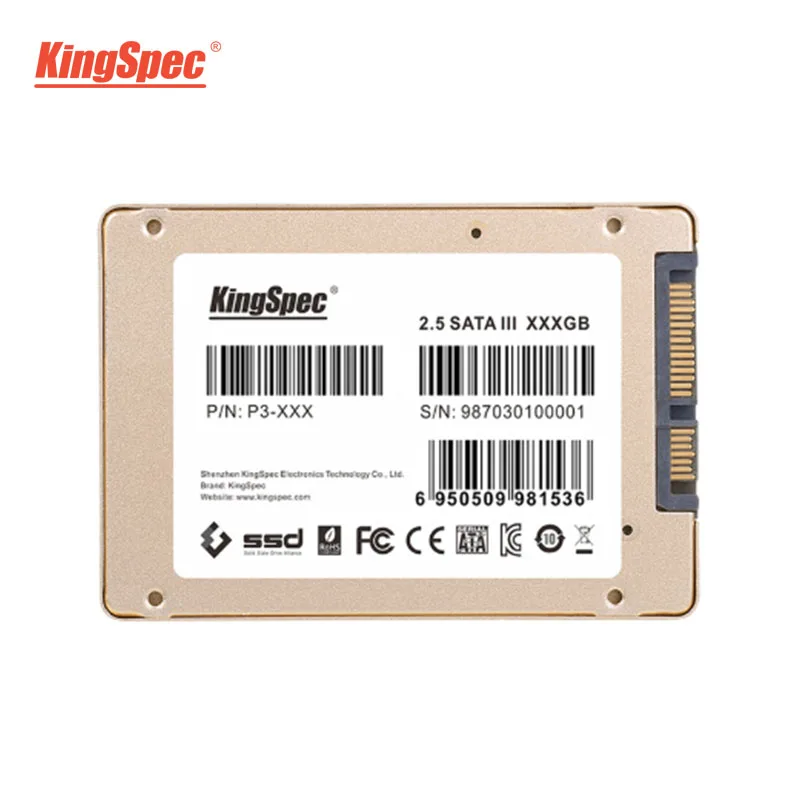 KingSpec SSD SATA III 120 ГБ 512 1 ТБ 2 5 дюймов SATA2 SATA3 встроенной жесткий диск HDD для портативных