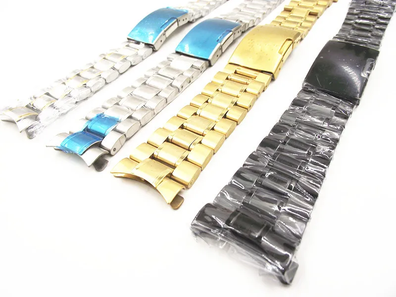 Высококачественный ремешок для часов из нержавеющей стали 1 шт. 18 мм 20 22 24 4 цвета