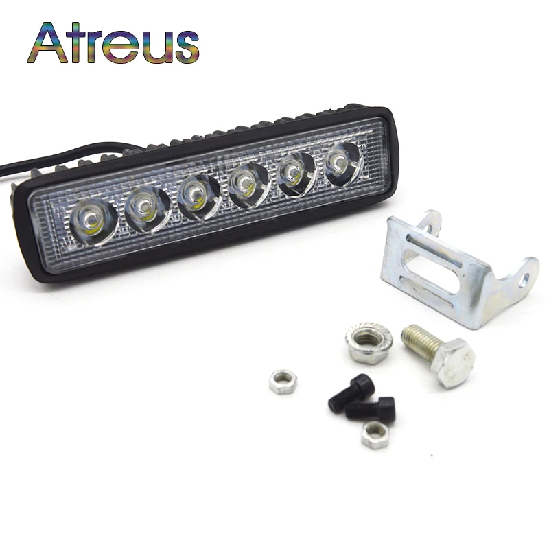 Atreus 1PC 18W Car LED Work Light Bar Spotlight Driving Fog Lamp For Renault megane 2 3 clio 4 Infiniti Citroen c4 c3 Cadillac