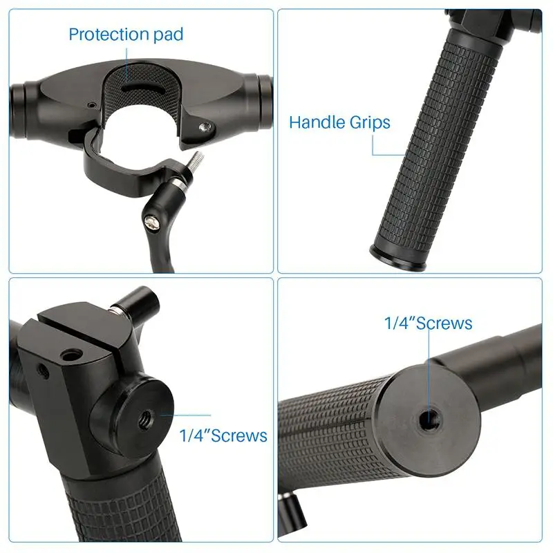 BEESCLOVER AgimbalGear, двойной ручной карданный стабилизатор, аксессуары для Dji Ronin S, расширенная ручка, ручки, крепление на руль, балансировочная штанга r29