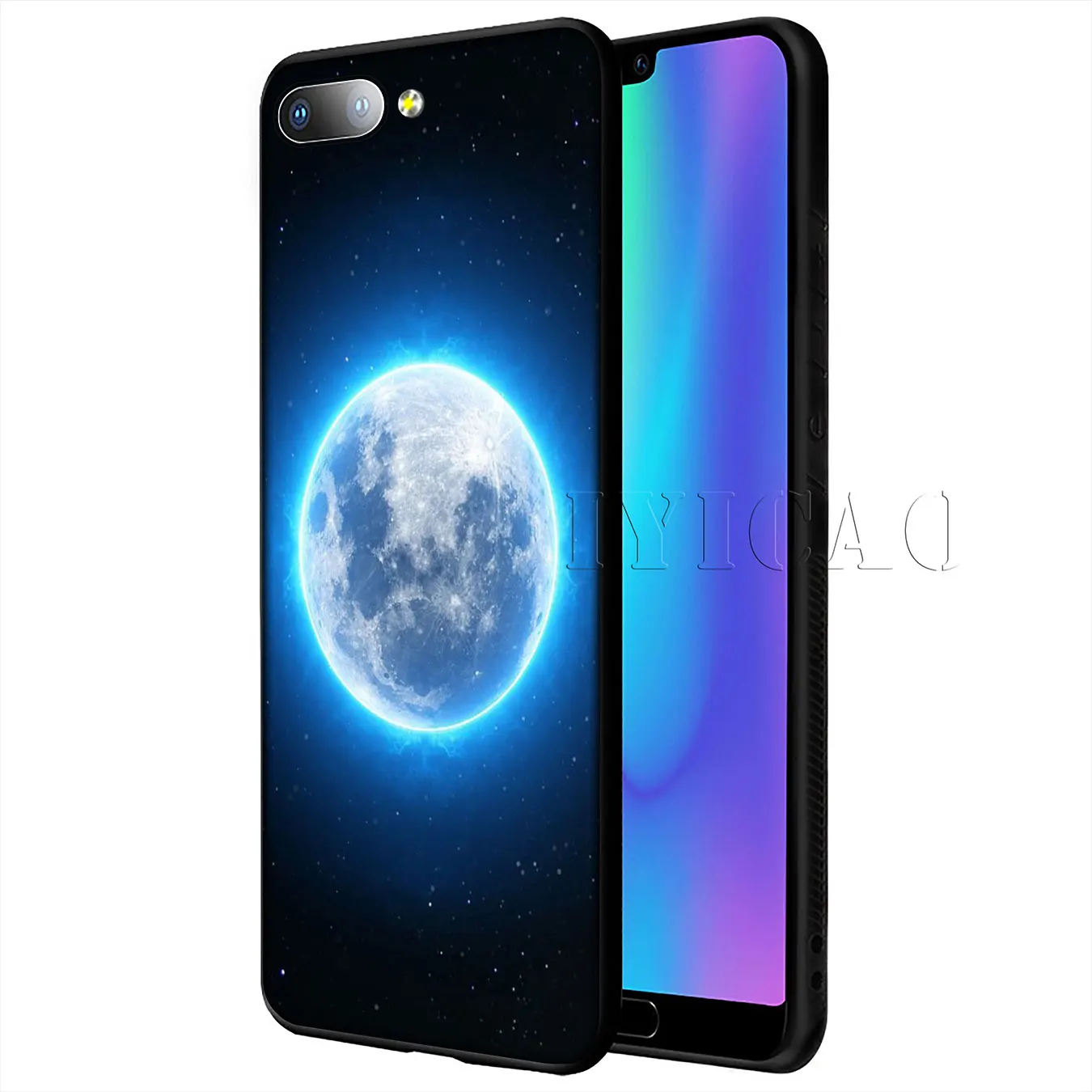 Мягкий чехол IYICAO Cosmonaut Planets Cosmos Stars для Huawei Y9 Y7 Y6 Prime 2019 Honor 20 8C 8X 8 9 9X 10 Lite 7C 7X 7A Pro |