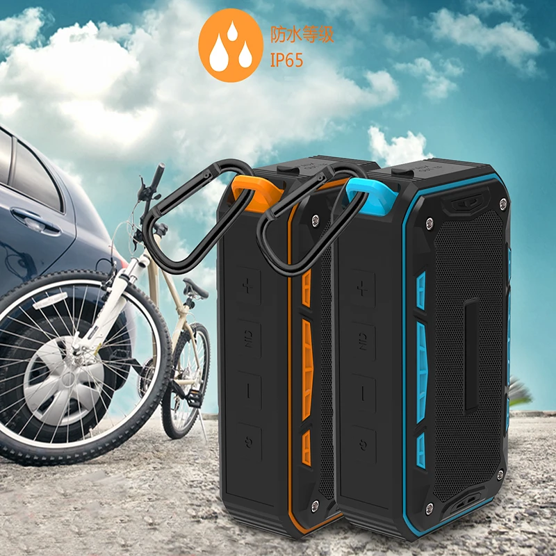 Открытый портативный Водонепроницаемый Bluetooth колонки Встроенный 2000 мА стерео Hi Fi