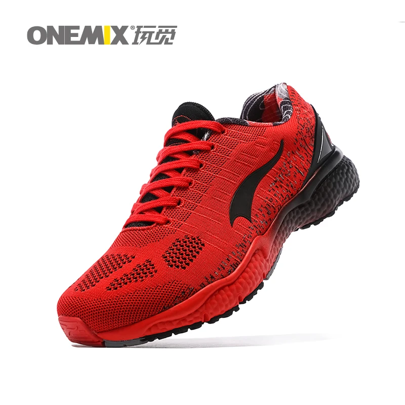 ONEMIX женская обувь для бега для женщин спортивные кроссовки красный Zapatillas теннисные Спортивные туфли уличные Прогулочные кроссовки 5,0