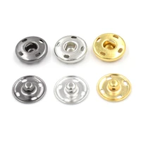 50pcs lot 8mm 17mm metal brass snaps 4 hole dark buckle clothing accessories copper snap down buttons leather rivets
