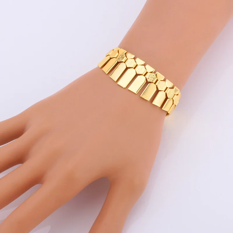 U7 Женские Серьги Браслет Колье Ювелирные Наборы Золото/ Серебро Цвет Африканские