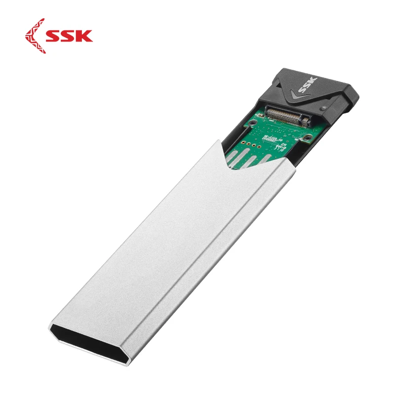 SSK алюминиевого сплава M.2 корпус SSD, HDD Тип-C мобильный жесткий диск чехол M.2(NGFF) SATA NVMe Интерфейс SSD 2242/2260/2280 HDD Чехол