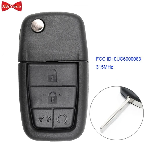 KEYECU для Pontiac G8 GT 2008 2009 2010 2011 R eplacement удаленного Управление автомобиля брелок 315 мГц